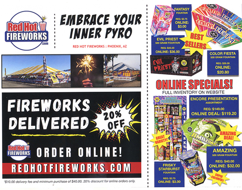 Fireworks for sale in California, Surprise, Avondale, Gilbert, Mesa