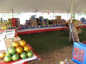 Firework tent in Scottsdale AZ